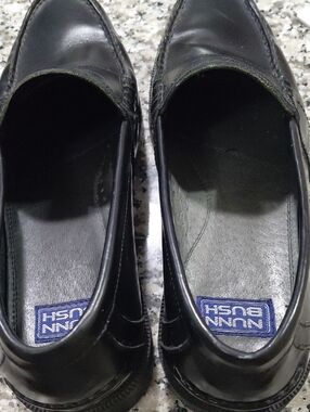 Nunn Bush Black Slip-On Leather Loafers For Men Size 11/5 Leather